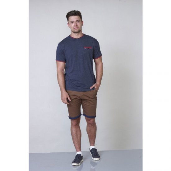 D555 Nelly T-shirt Denim Blue - Tričká - Nadrozmerné tričká - 2XL-14XL