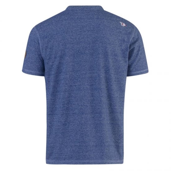 D555 Daniel Grandad T-shirt Denim - Tričká - Nadrozmerné tričká - 2XL-14XL