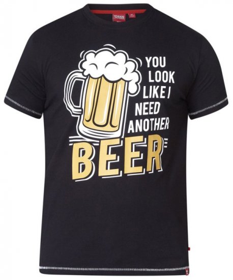 D555 Murray T-shirt Black - Tričká - Nadrozmerné tričká - 2XL-14XL