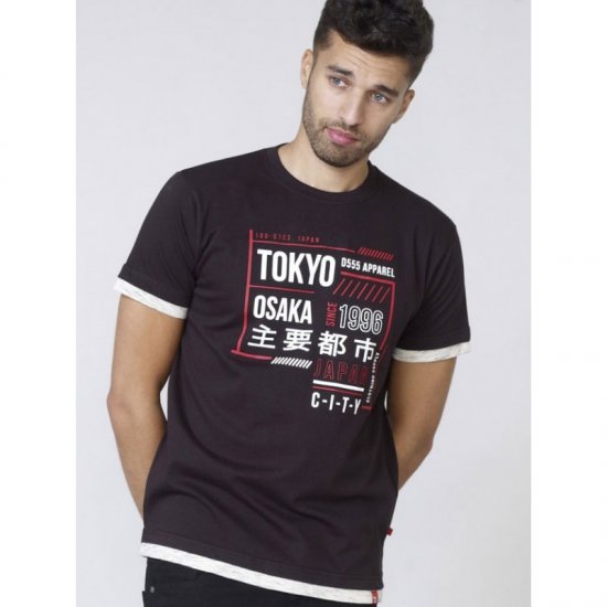 D555 Merlin T-shirt Black - Tričká - Nadrozmerné tričká - 2XL-14XL