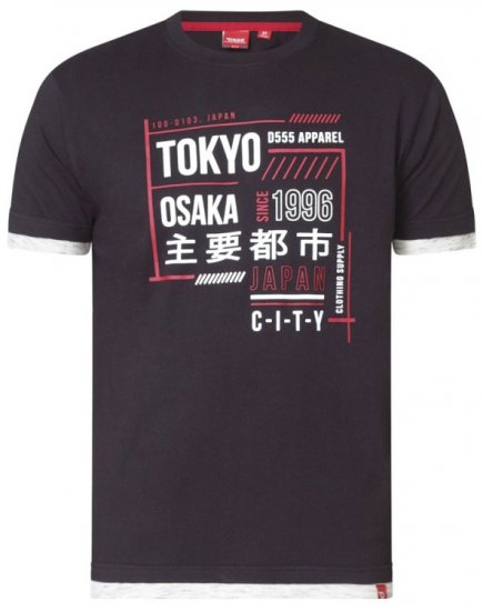 D555 Merlin T-shirt Black - Tričká - Nadrozmerné tričká - 2XL-14XL