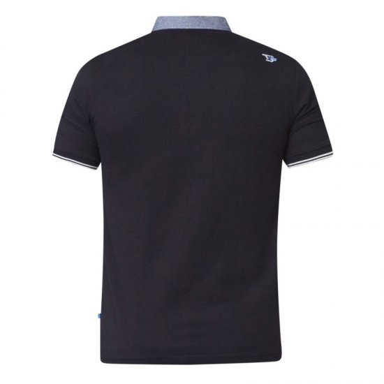 D555 Brent Polo Black - Polokošele - Polokošele 2XL-8XL