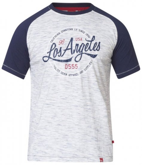 D555 Judson T-shirt Navy - Tričká - Nadrozmerné tričká - 2XL-14XL