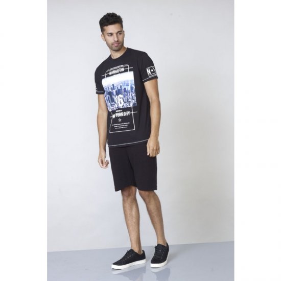 D555 Ethan T-shirt Black - Tričká - Nadrozmerné tričká - 2XL-14XL