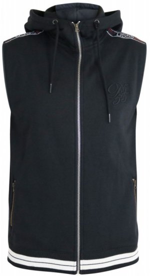 D555 Chemung Short Sleeve Hoodie Black - Mikiny & mikiny bez kapucne - Mikiny & Mikiny s Kapucňou 2XL-12XL