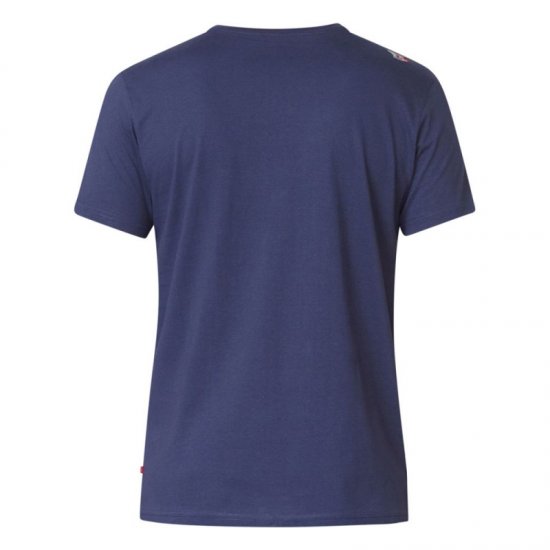D555 Kenton T-shirt Navy - Tričká - Nadrozmerné tričká - 2XL-14XL