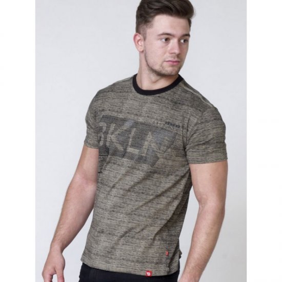 D555 NewYork Brooklyn T-shirt Khaki - Tričká - Nadrozmerné tričká - 2XL-14XL