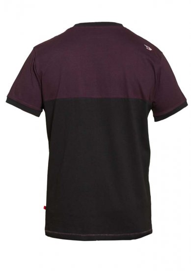 D555 Jackson T-shirt Burgundy - Tričká - Nadrozmerné tričká - 2XL-14XL