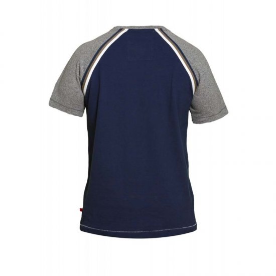 D555 Ashburn T-shirt Navy - Tričká - Nadrozmerné tričká - 2XL-14XL