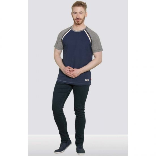 D555 Ashburn T-shirt Navy - Tričká - Nadrozmerné tričká - 2XL-14XL