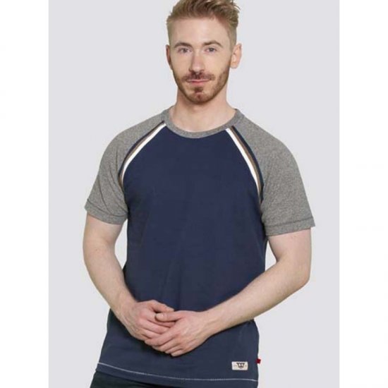 D555 Ashburn T-shirt Navy - Tričká - Nadrozmerné tričká - 2XL-14XL