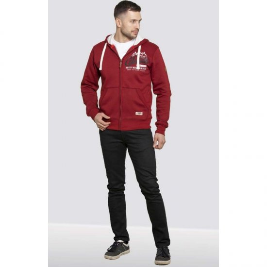 D555 Durham Hoodie Red - Mikiny & mikiny bez kapucne - Mikiny & Mikiny s Kapucňou 2XL-12XL