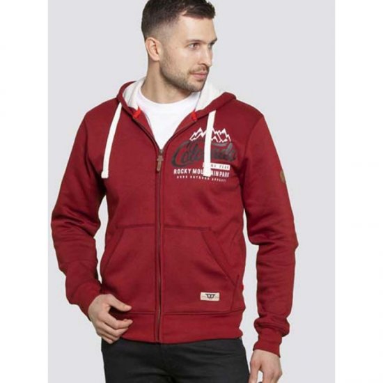 D555 Durham Hoodie Red - Mikiny & mikiny bez kapucne - Mikiny & Mikiny s Kapucňou 2XL-12XL