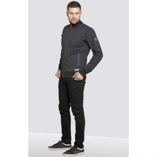 D555 Buxton Full Zip Sweatshirt Black - Mikiny & mikiny bez kapucne - Mikiny & Mikiny s Kapucňou 2XL-12XL