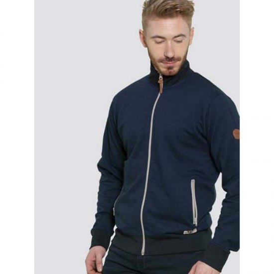 D555 Buxton Full Zip Sweatshirt Navy - Mikiny & mikiny bez kapucne - Mikiny & Mikiny s Kapucňou 2XL-12XL