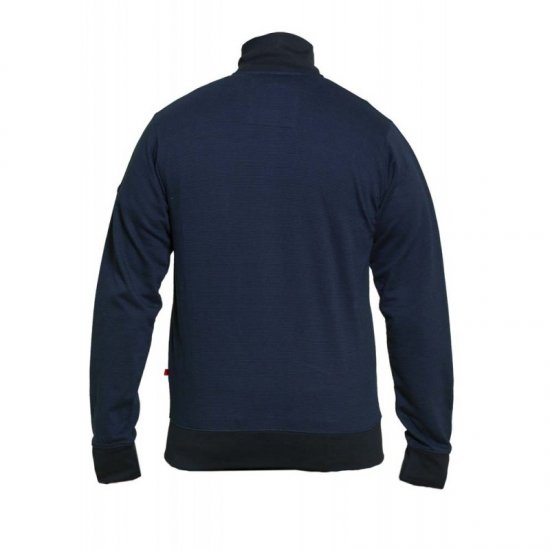 D555 Buxton Full Zip Sweatshirt Navy - Mikiny & mikiny bez kapucne - Mikiny & Mikiny s Kapucňou 2XL-12XL