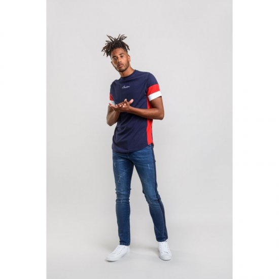 D555 Baker T-shirt Navy - Tričká - Nadrozmerné tričká - 2XL-14XL