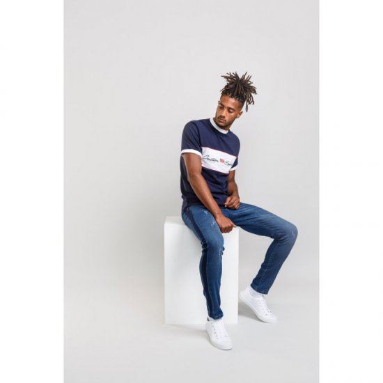 D555 Cullen T-shirt Navy - Tričká - Nadrozmerné tričká - 2XL-14XL