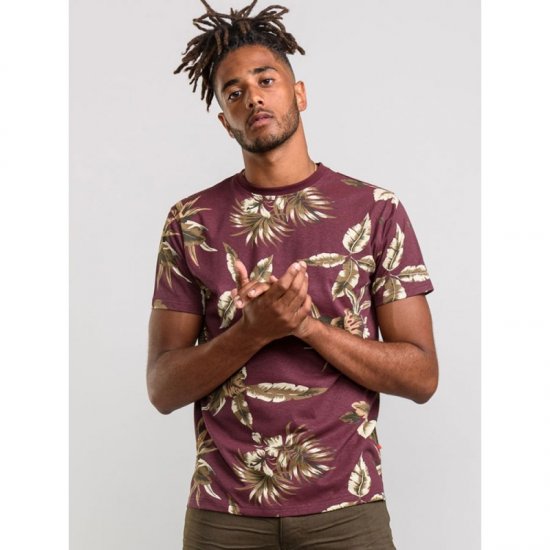 D555 Baxter T-shirt Wine-red - Tričká - Nadrozmerné tričká - 2XL-14XL