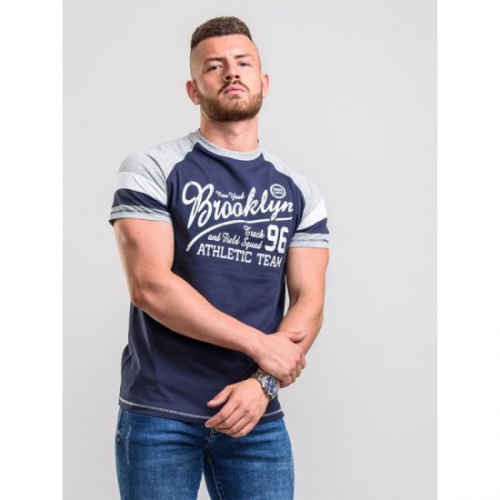 D555 Jones T-shirt Navy - Tričká - Nadrozmerné tričká - 2XL-14XL