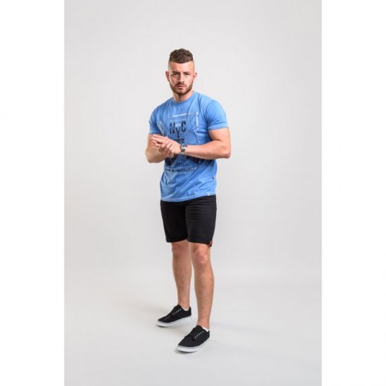D555 Monty T-shirt Blue - Tričká - Nadrozmerné tričká - 2XL-14XL
