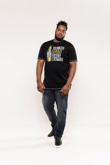 D555 Salford Save Water Drink Beer T-shirt Black - Tričká - Nadrozmerné tričká - 2XL-14XL
