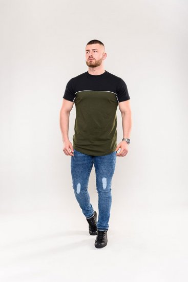 D555 Buckland Couture Cut And Sew Curved Hem T-Shirt - Tričká - Nadrozmerné tričká - 2XL-14XL