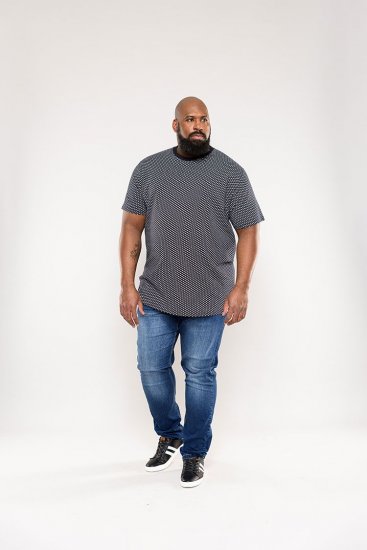 D555 Canton T-shirt Navy - Tričká - Nadrozmerné tričká - 2XL-14XL