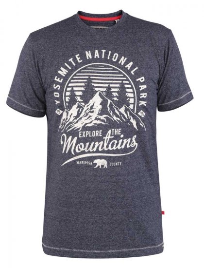 D555 Torpoint Printed T-shirt - Tričká - Nadrozmerné tričká - 2XL-14XL