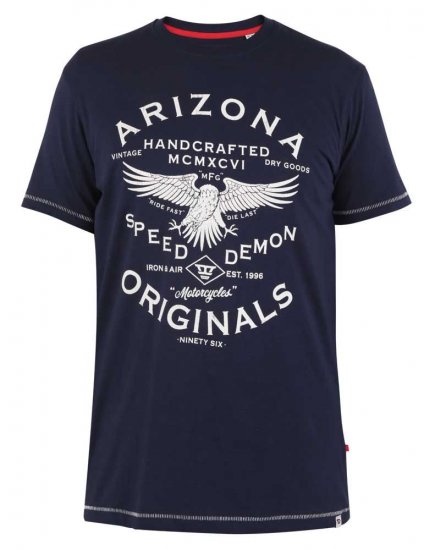 D555 Ashburton Printed T-Shirt - Tričká - Nadrozmerné tričká - 2XL-14XL