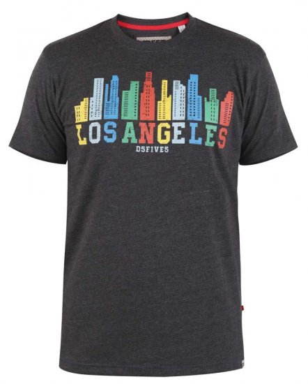 D555 Hemford Printed T-Shirt - Tričká - Nadrozmerné tričká - 2XL-14XL