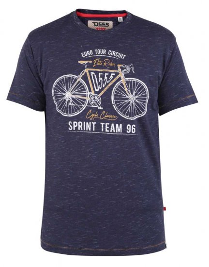 D555 Cheddar Euro Tour Bicycle Printed T-shirt - Tričká - Nadrozmerné tričká - 2XL-14XL