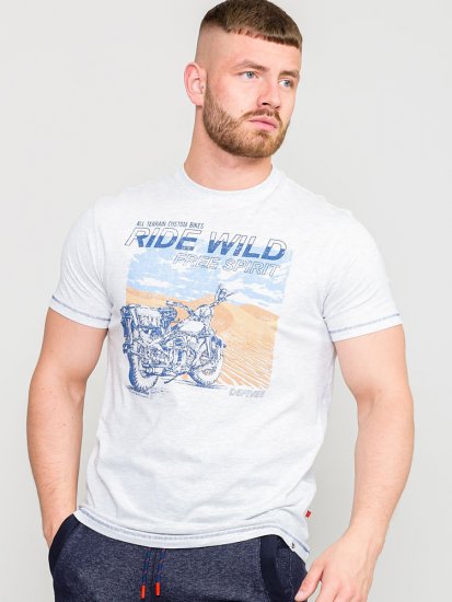 D555 LANGDON Printed T-Shirt - Tričká - Nadrozmerné tričká - 2XL-14XL