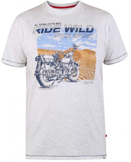 D555 LANGDON Printed T-Shirt - Tričká - Nadrozmerné tričká - 2XL-14XL
