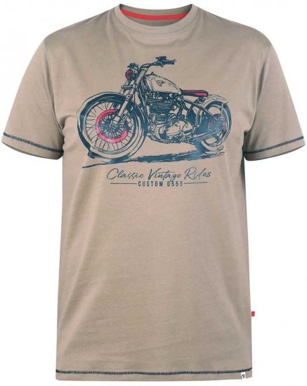 D555 RAMSGATE Printed T-Shirt - Tričká - Nadrozmerné tričká - 2XL-14XL