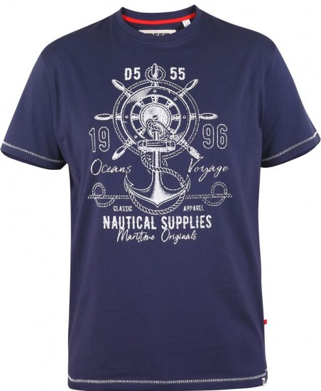 D555 CANTERBURY Printed T-Shirt - Tričká - Nadrozmerné tričká - 2XL-14XL