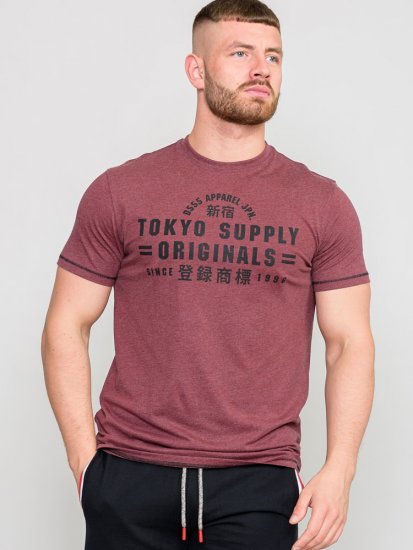 D555 LINTON Printed T-Shirt - Tričká - Nadrozmerné tričká - 2XL-14XL