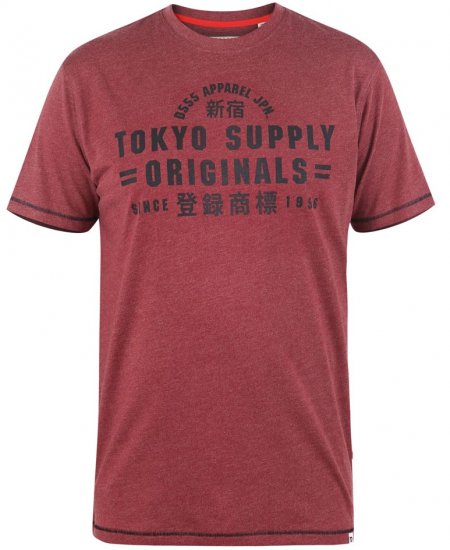 D555 LINTON Printed T-Shirt - Tričká - Nadrozmerné tričká - 2XL-14XL