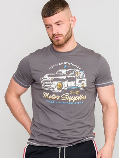 D555 BARMING Printed T-Shirt - Tričká - Nadrozmerné tričká - 2XL-14XL