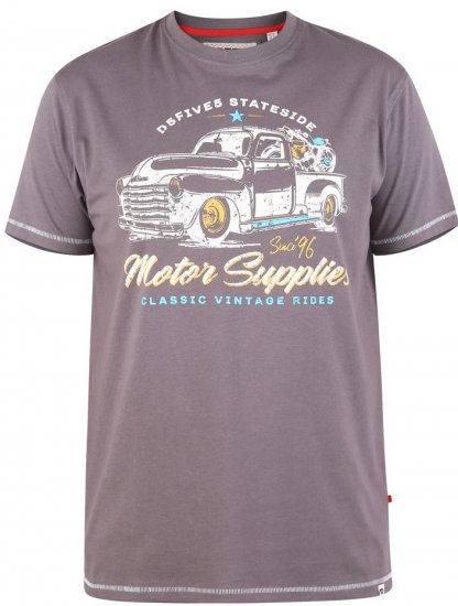 D555 BARMING Printed T-Shirt - Tričká - Nadrozmerné tričká - 2XL-14XL