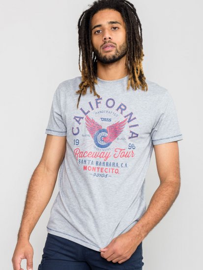 D555 BARTON Printed T-Shirt - Tričká - Nadrozmerné tričká - 2XL-14XL