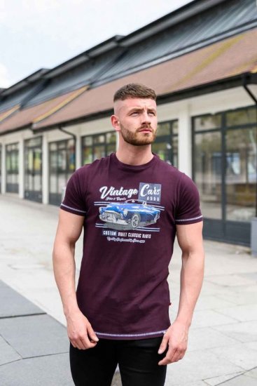 D555 BUCKHURST Vintage Cars T-Shirt - Tričká - Nadrozmerné tričká - 2XL-14XL