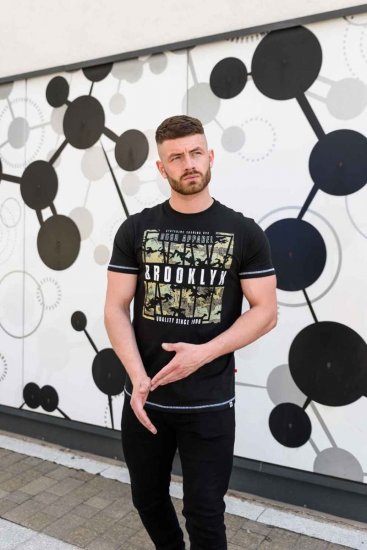 D555 BRICKET Camo Brooklyn T-Shirt - Tričká - Nadrozmerné tričká - 2XL-14XL