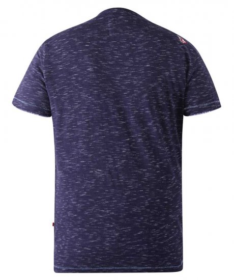 D555 Warner Guitar Printed T-Shirt Navy - Tričká - Nadrozmerné tričká - 2XL-14XL