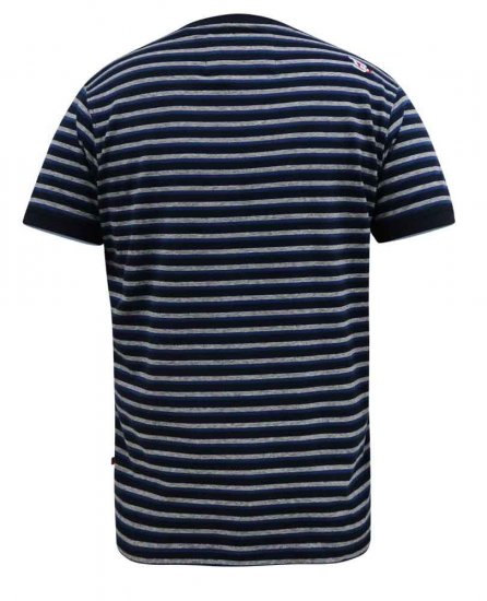 D555 Beamont Jacquard Stripe T-Shirt - Tričká - Nadrozmerné tričká - 2XL-14XL