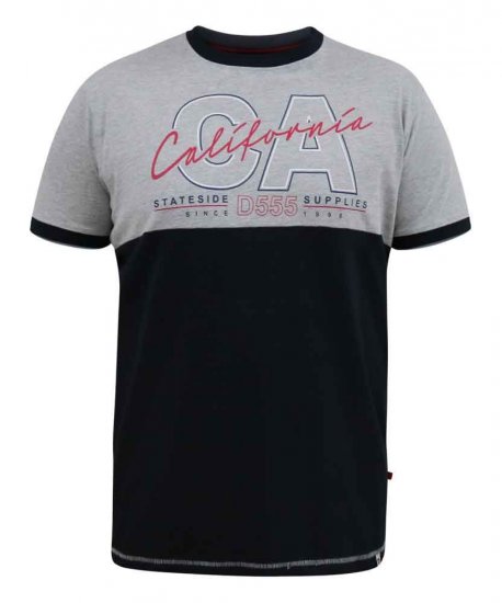 D555 Juniper California Printed T-Shirt - Tričká - Nadrozmerné tričká - 2XL-14XL