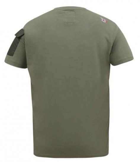 D555 Yarwell Printed T-Shirt With Sleeve Pocket - Tričká - Nadrozmerné tričká - 2XL-14XL