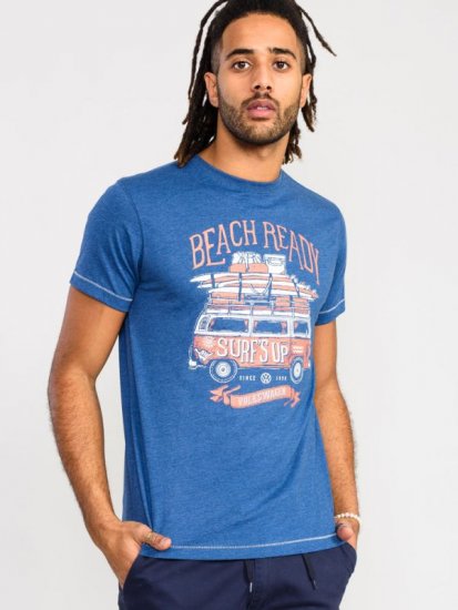 D555 Tavistock Official VW Surf'S Up Printed T-Shirt - Tričká - Nadrozmerné tričká - 2XL-14XL