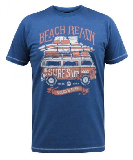 D555 Tavistock Official VW Surf'S Up Printed T-Shirt - Tričká - Nadrozmerné tričká - 2XL-14XL