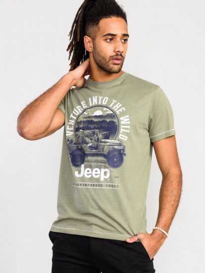 D555 Hibbert Official Jeep Printed T-Shirt - Tričká - Nadrozmerné tričká - 2XL-14XL